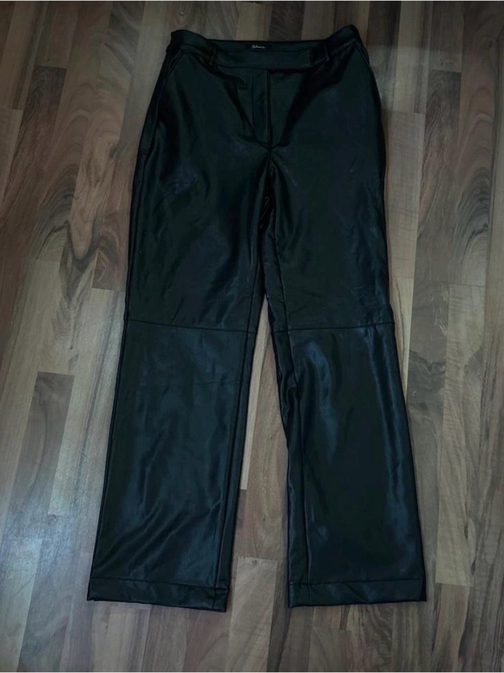 Faux Leather Pants - Black